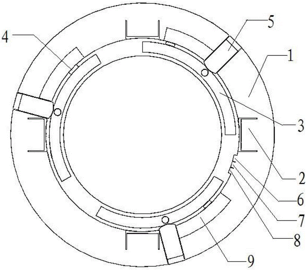 Magnetic suspension aerodynamic bearing