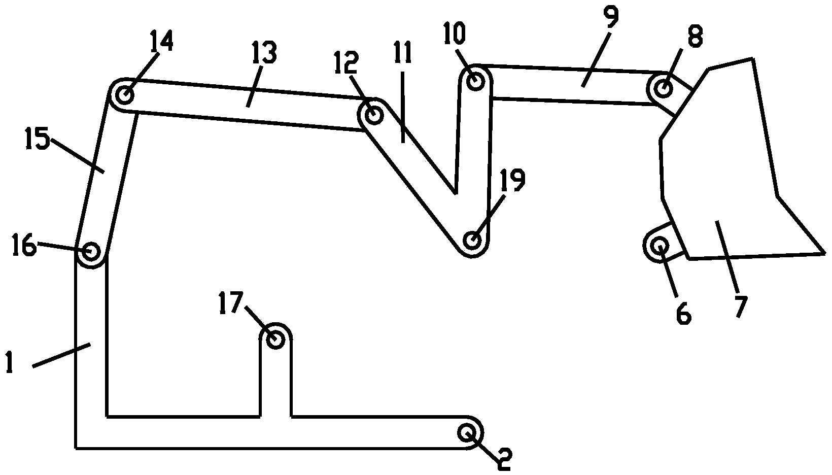 Loading mechanism adopting MDOF (multiple degree of freedom) controllable connecting rods