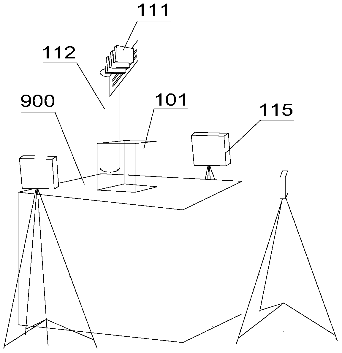 Visual physical model for vertical changes of terrain induced by hydrate decomposition and method