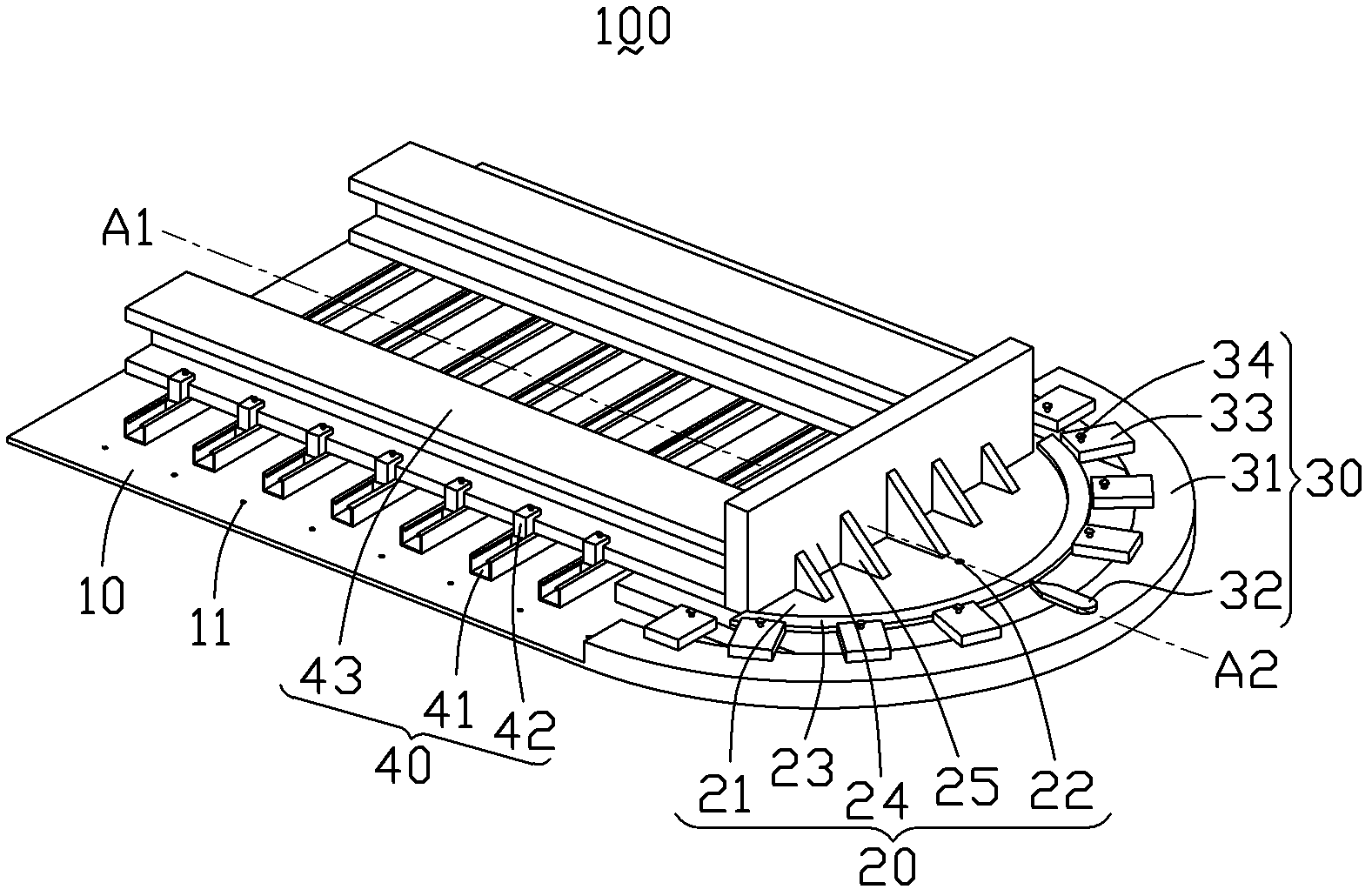 Installation seat for white automobile body