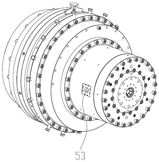 Cooling structure of solid-wall pipe extrusion die head