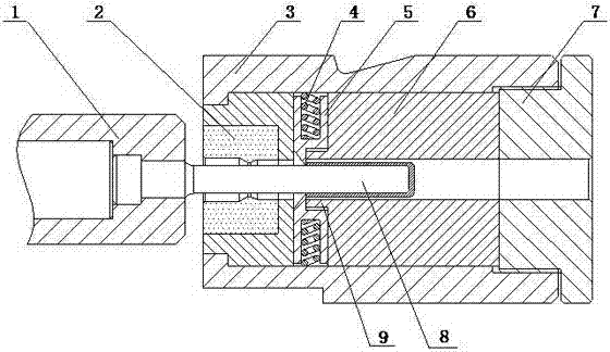 Detent blanking die structure