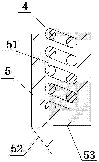 Detent blanking die structure