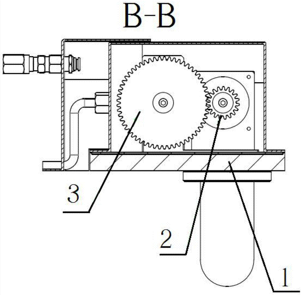 Control system for high-pressure chipping breakage and dispersed water drainage for automatic machining unit for machining