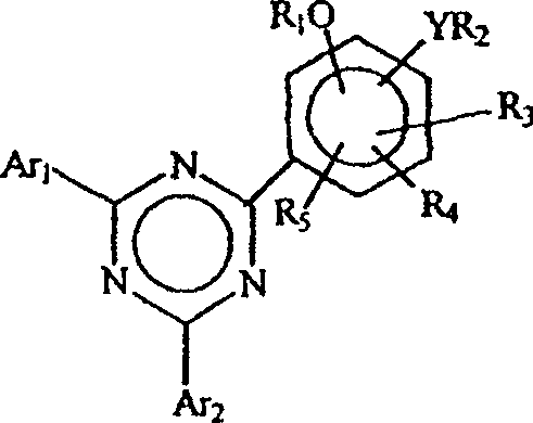 Process for isolation of monophenolic-bisaryl triazines