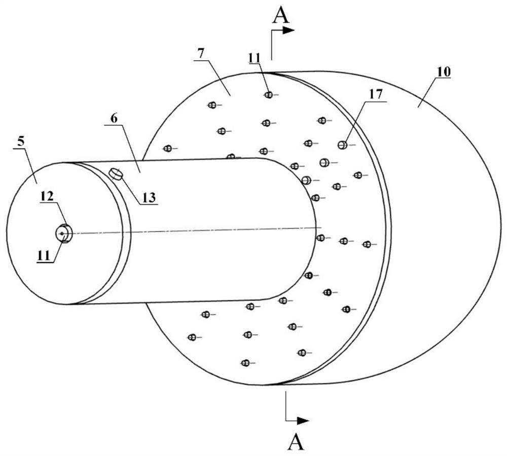 Pulse detonation and rotary detonation combined multi-channel combustion chamber