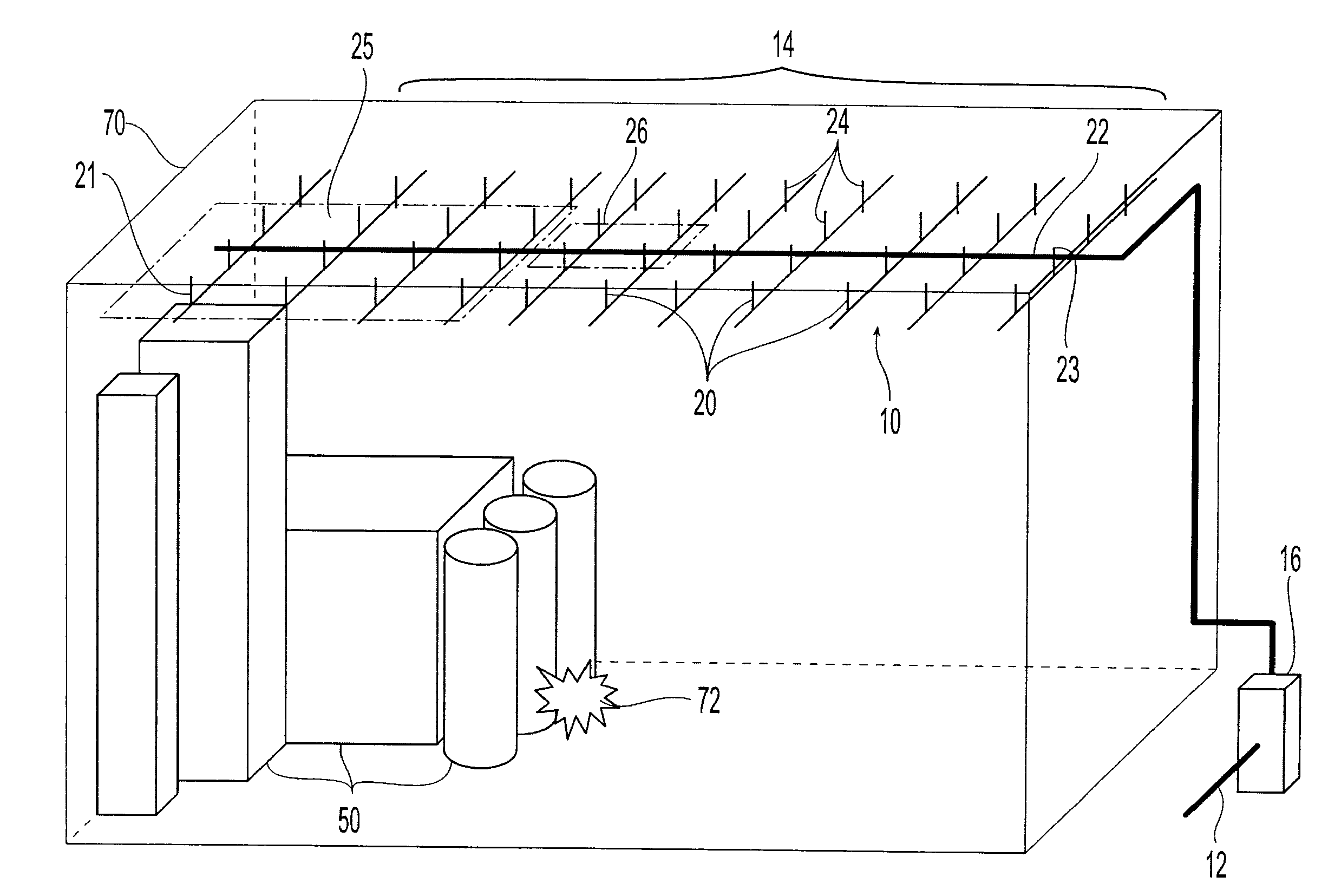 Ceiling-only dry sprinkler systems and methods for addressing a storage occupancy fire