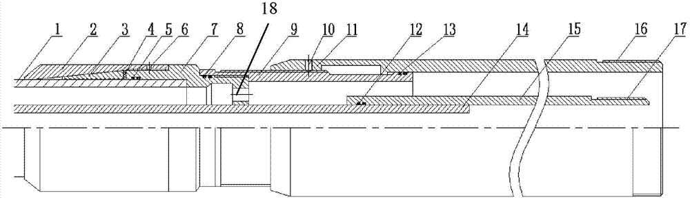 Flexible connector for dual-layer continuous oil pipes