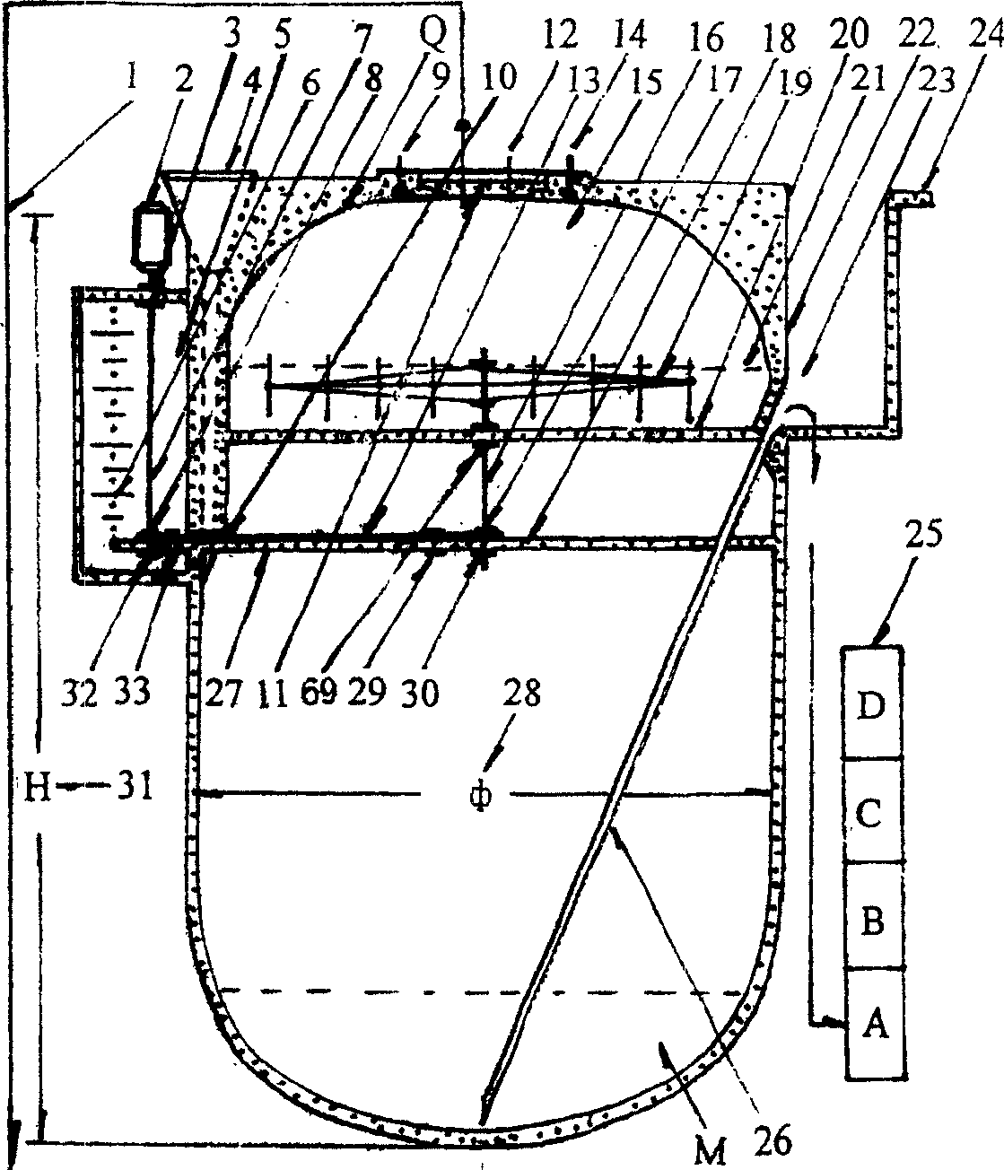 Non-failure biogas fermentation tank