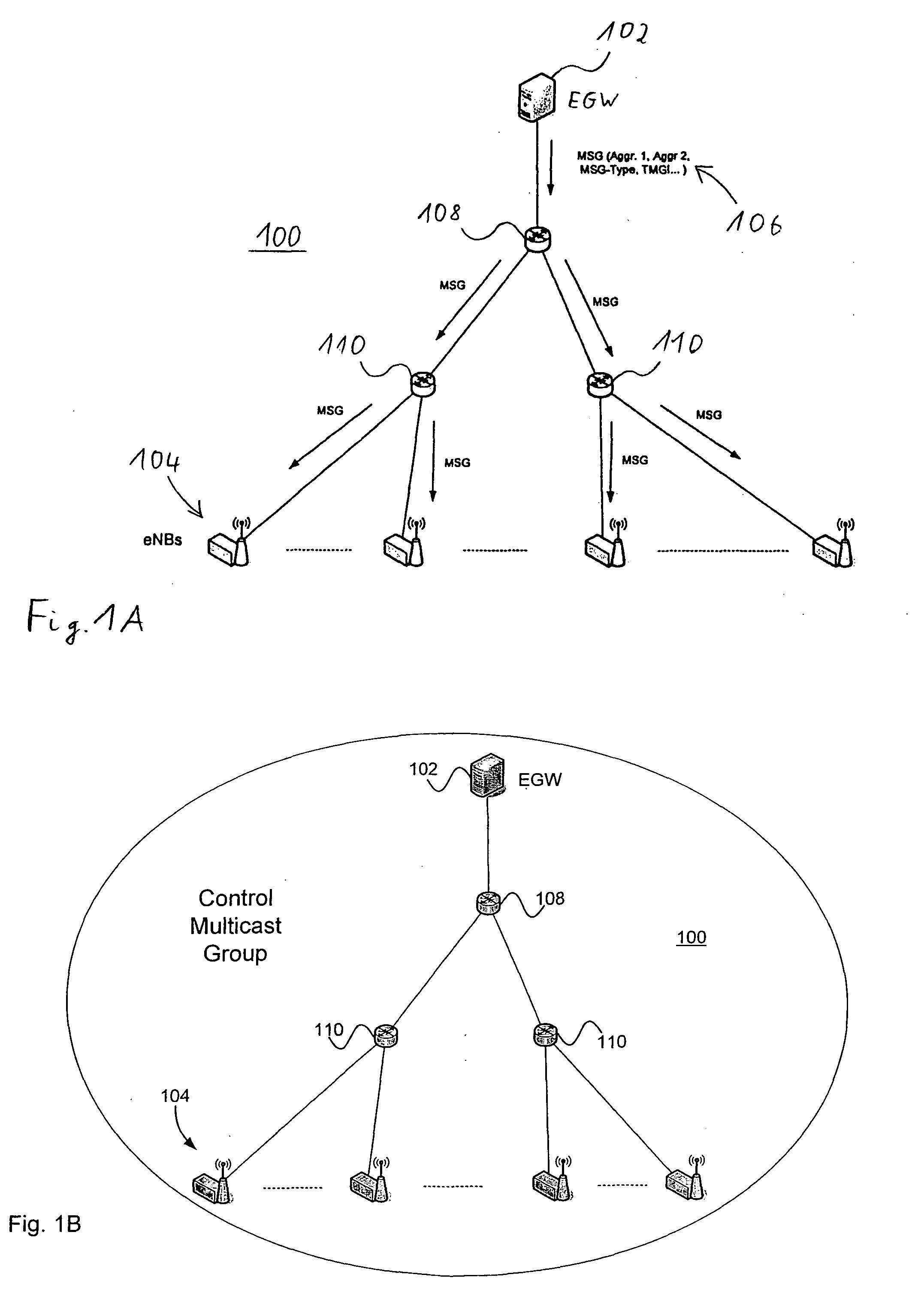 Signalling Control for a Point-To-Multipoint Content Transmission Network