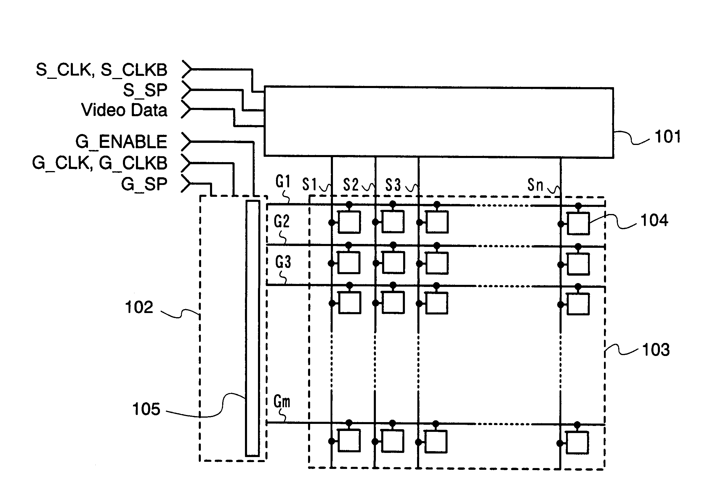 Active matrix display device, method for driving the same, and electronic device