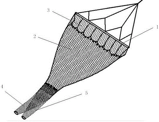Beam trawl capable of achieving shrimp and spiral-shell separation