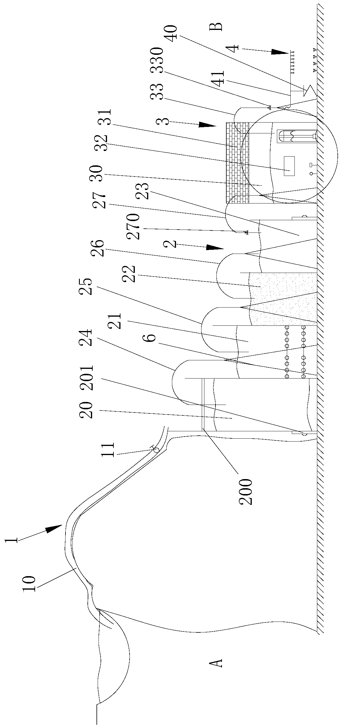Siphon irrigation system and siphon irrigation method