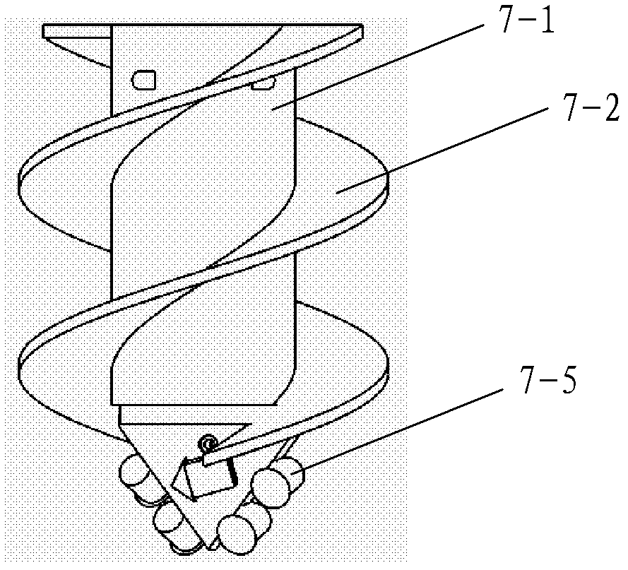 Molding device and molding method for long spiral extruding rock-entering cast-in-place pile