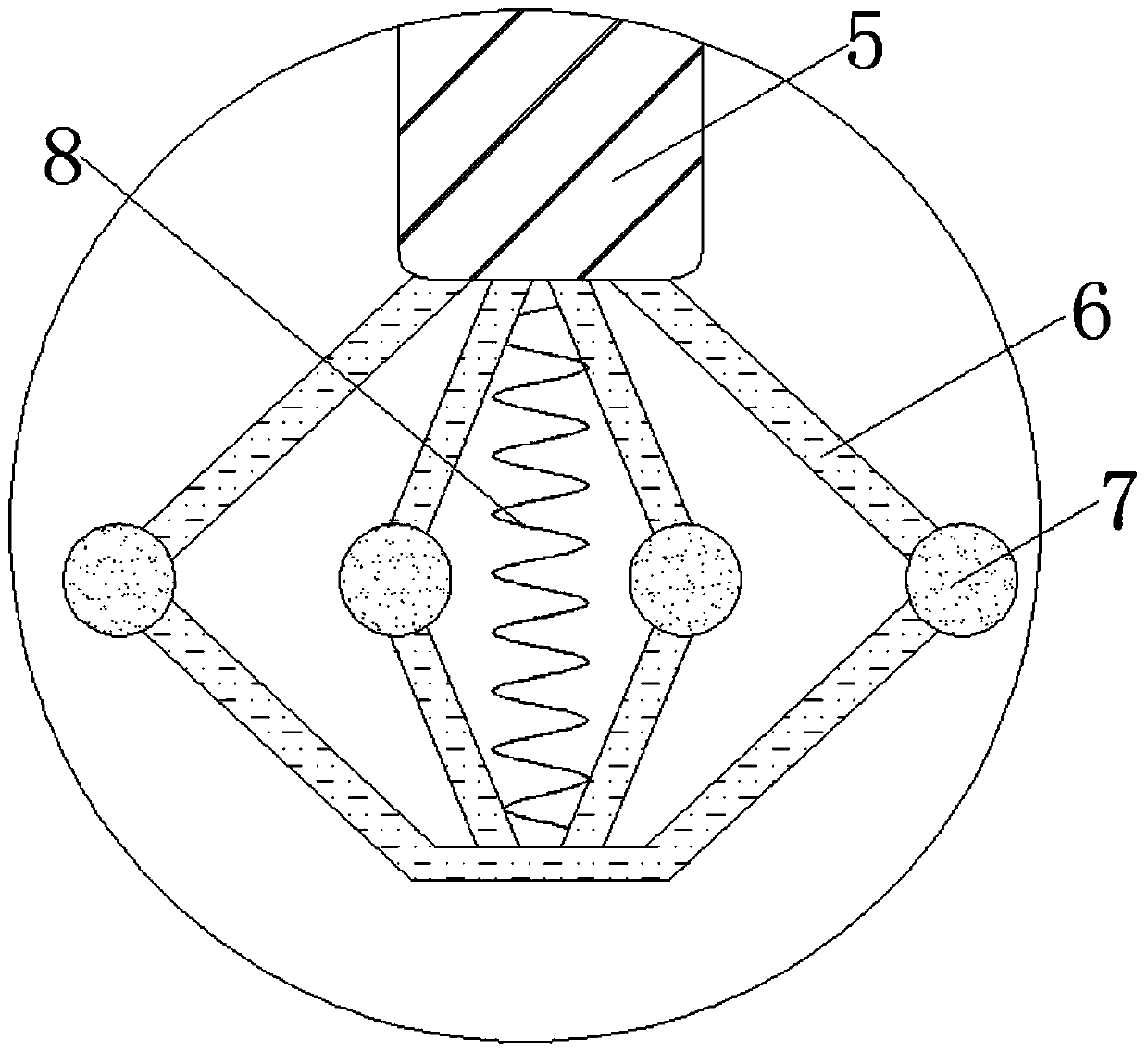 Dredging boat accessory based on centrifugal rotation and capable of ensuring normal transport of mud conveying pipe