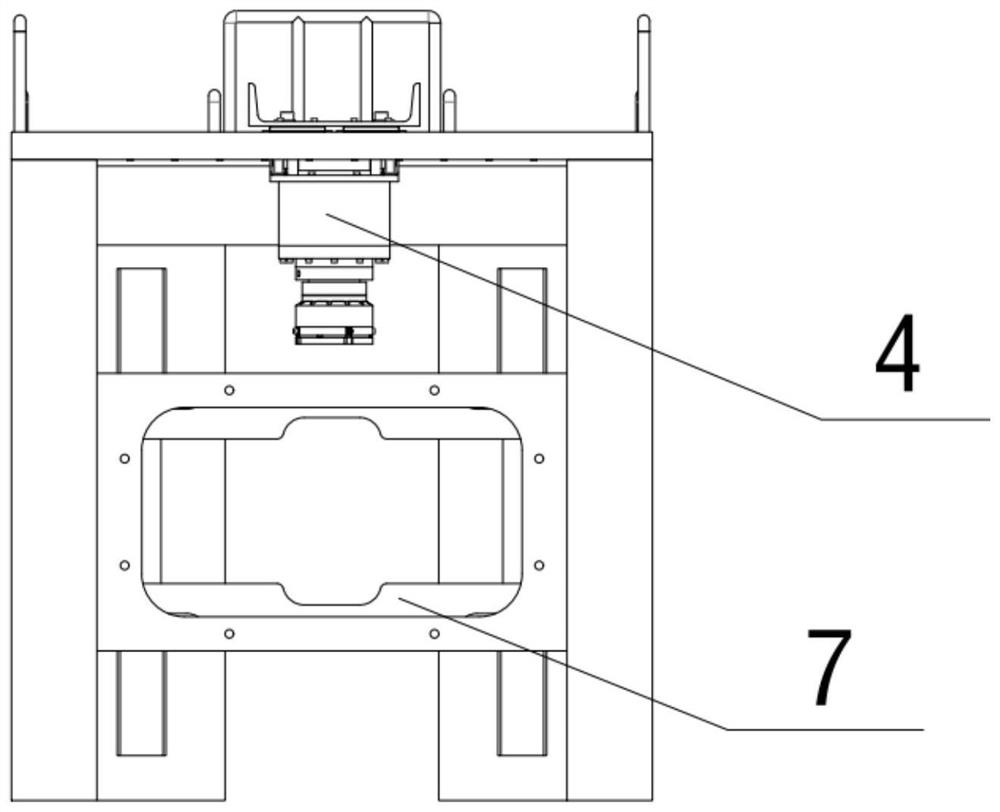 Dangerous rock collapse test simulation device