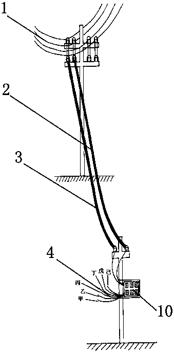 Low-voltage electric energy meter anti-error-installation meter position recognizing instrument with anti-electricity-stealing function and method thereof