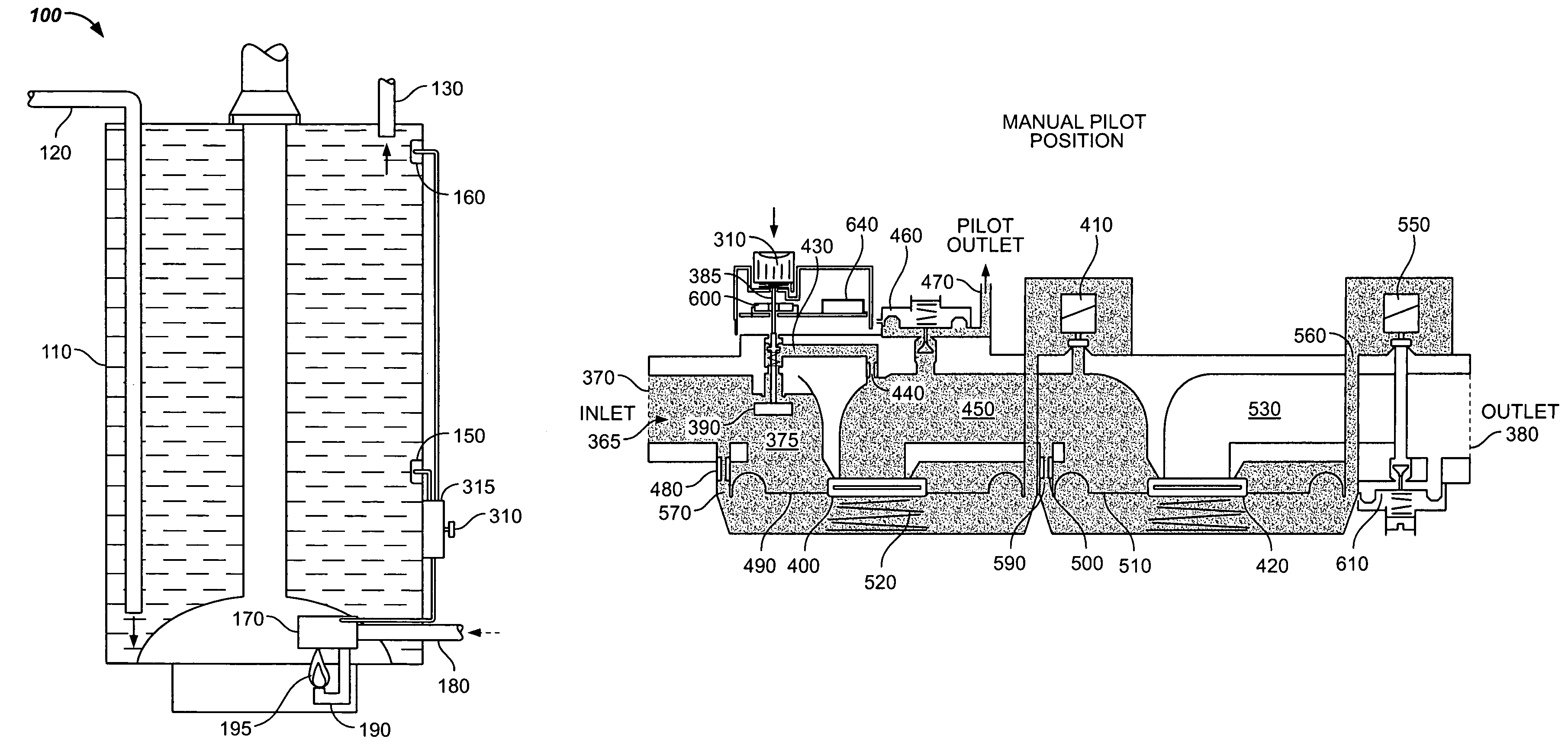 Method and system for combined standing pilot safety and temperature setting