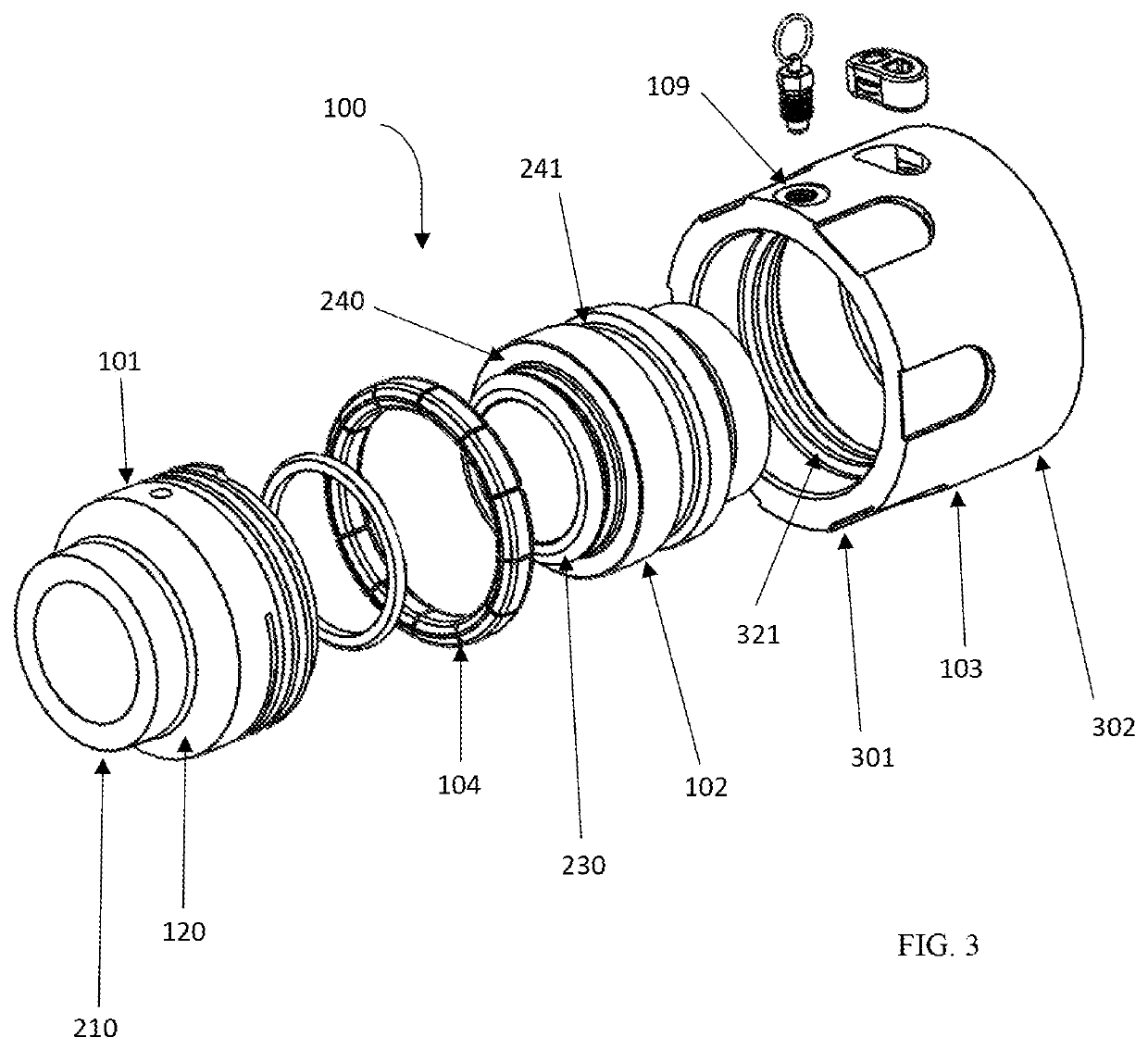 Hammerless and Torqueless union Connection