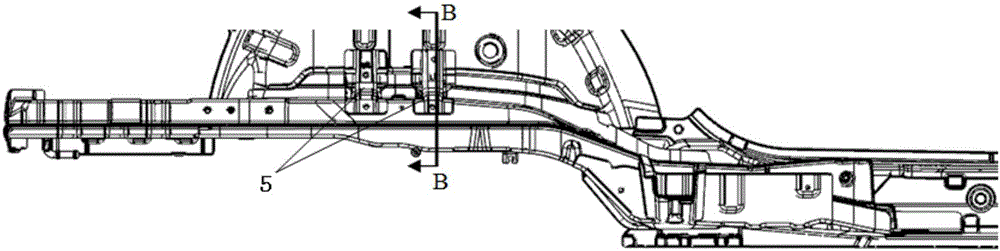 Automobile rear girder assembly and automobile rear lower automobile body structure