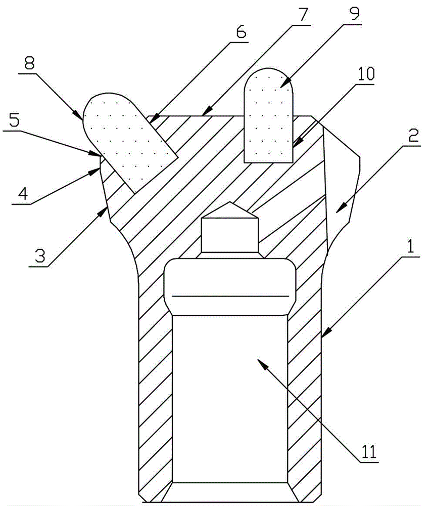 Reinforced type drilling drill bit with gauge protection step