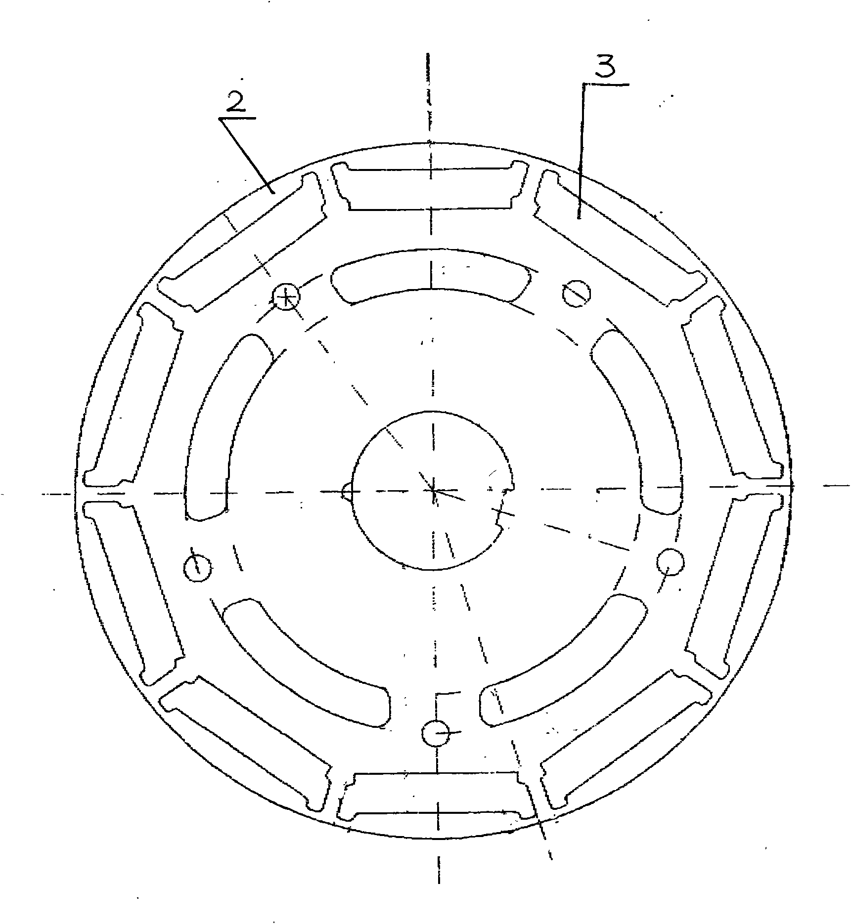 Motor with magnetic steel sheet motor rotor and motor stator using double-coil double-group winding method