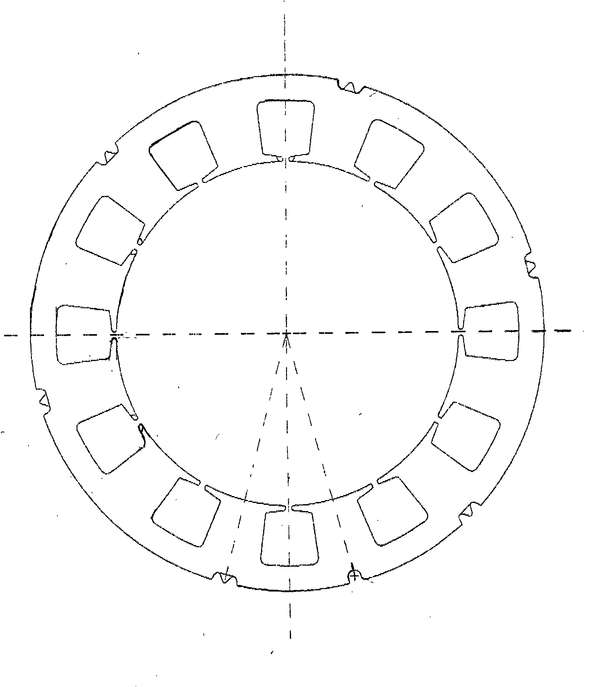 Motor with magnetic steel sheet motor rotor and motor stator using double-coil double-group winding method