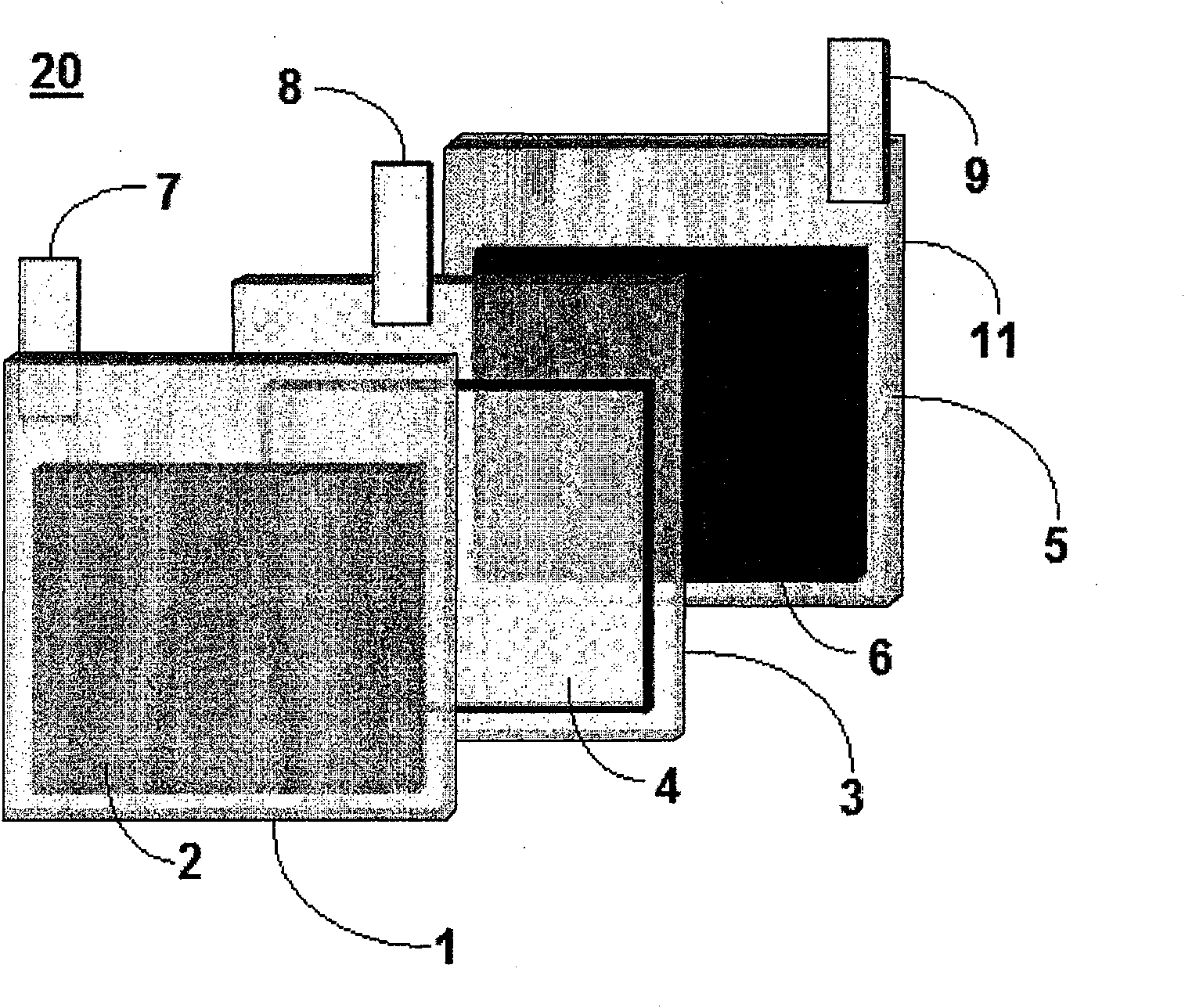 Dual active film electrochromic display device