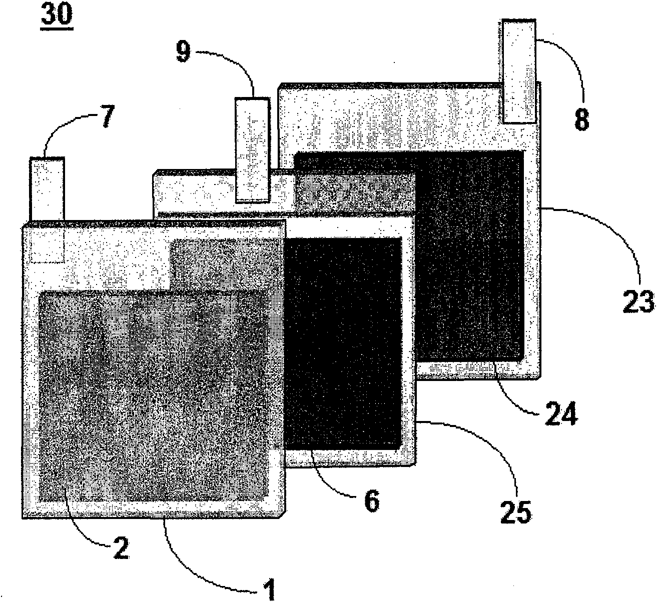Dual active film electrochromic display device
