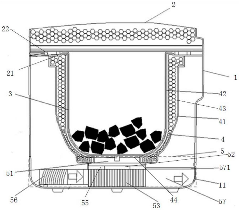 A refrigerating and heat-insulating electric cooker