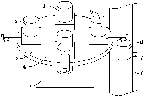 Quantitative dosing device for producing refractory material