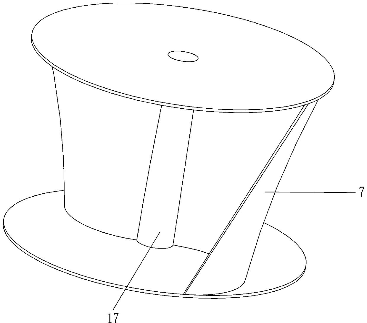 Dredging device for harbor basin and based on tidal current energy driving