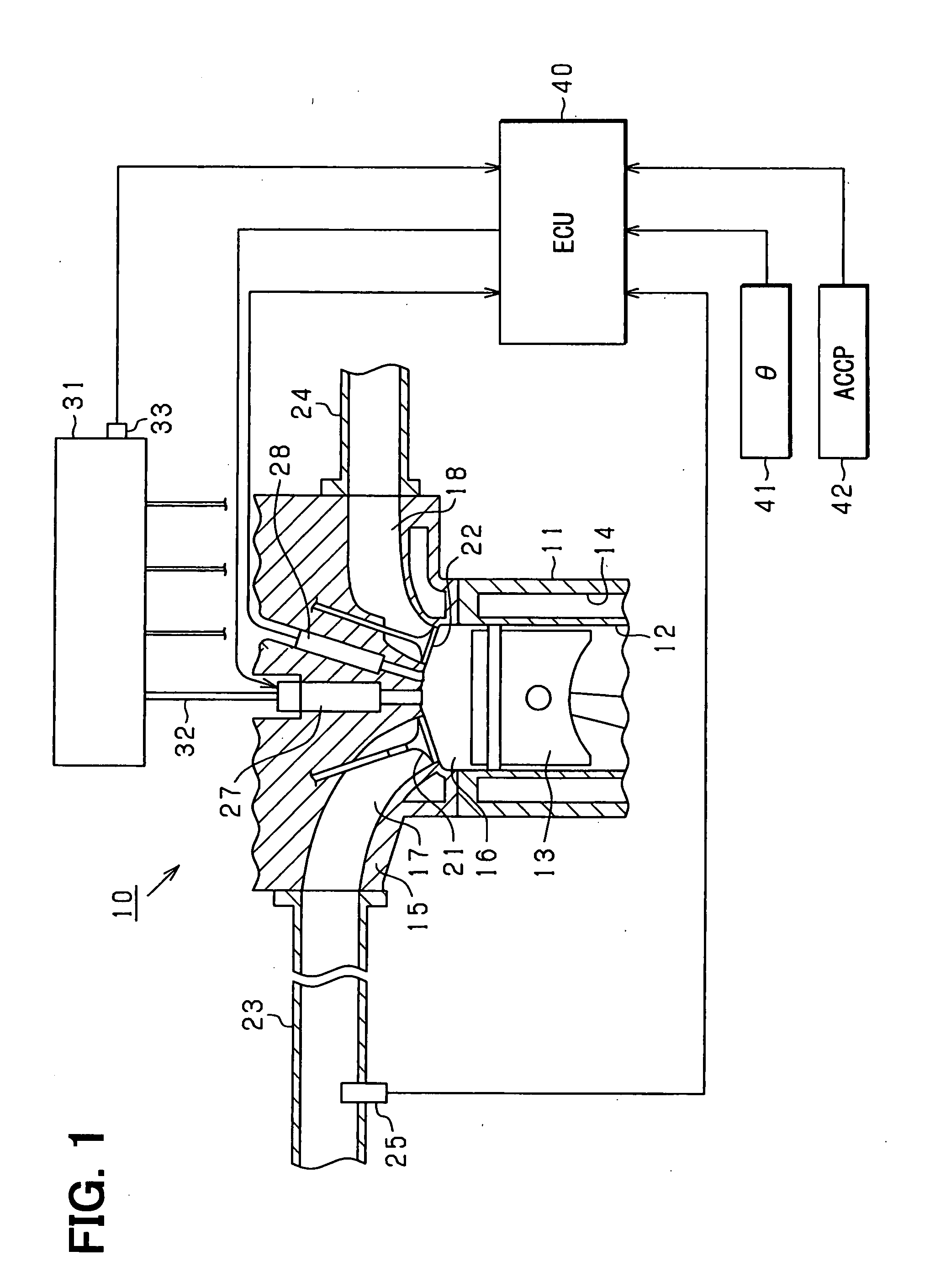 Abnormality determination device of cylinder pressure sensor