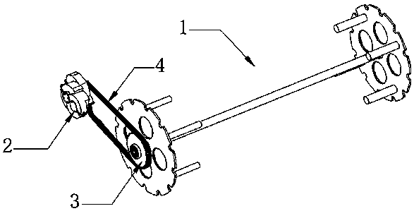 Axle wheel transmission device for electrically-driven seeding machine