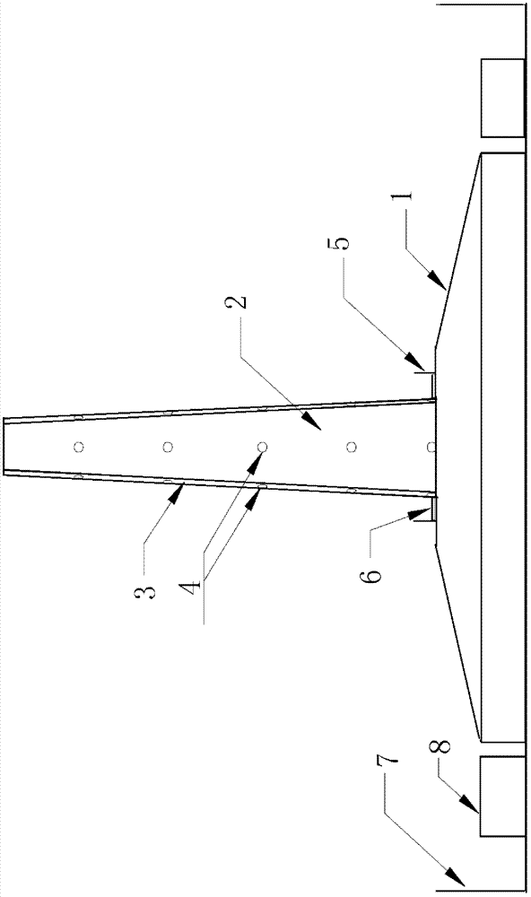 Concrete gravity type foundation applied to ocean engineering and installation method thereof