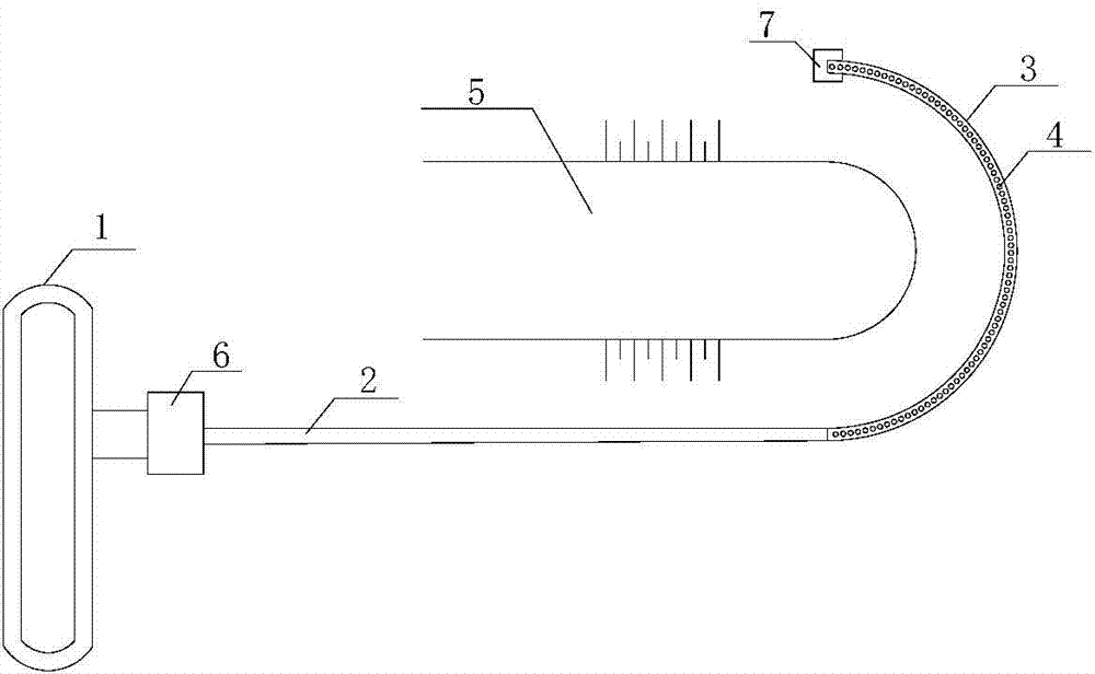Method for dike head construction and protection by air curtain type jetty