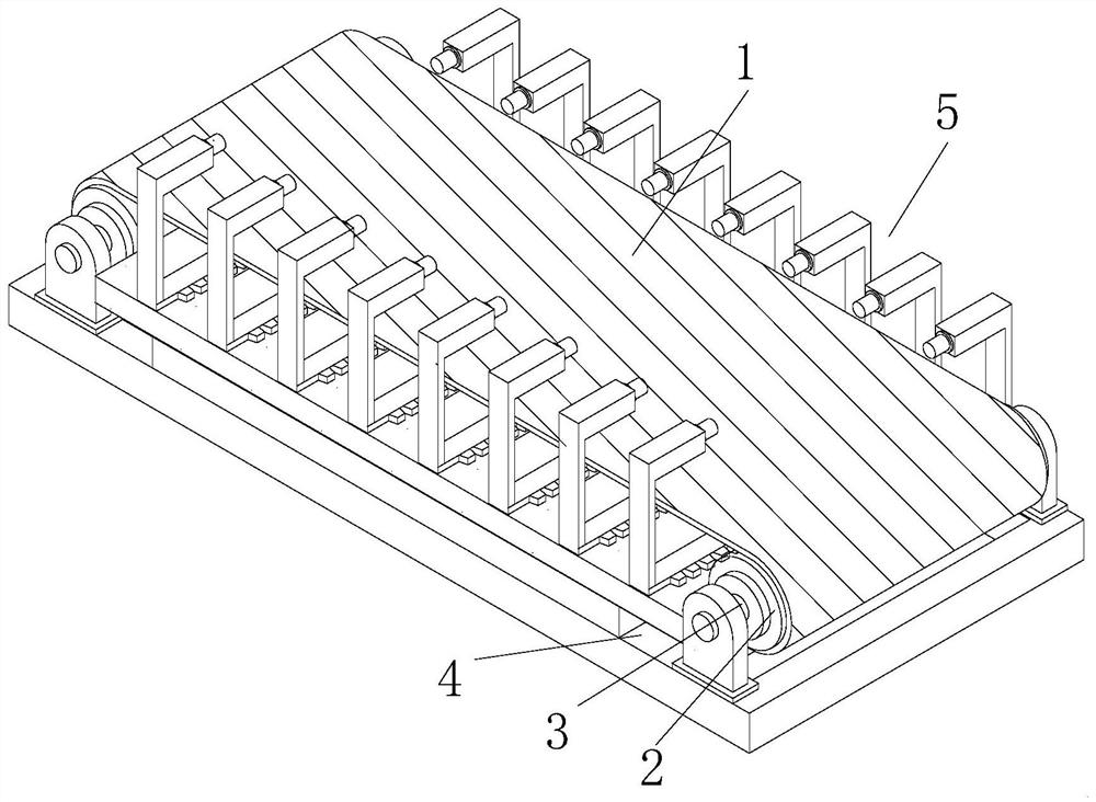 A deviation-correctable conveyor belt structure for food processing