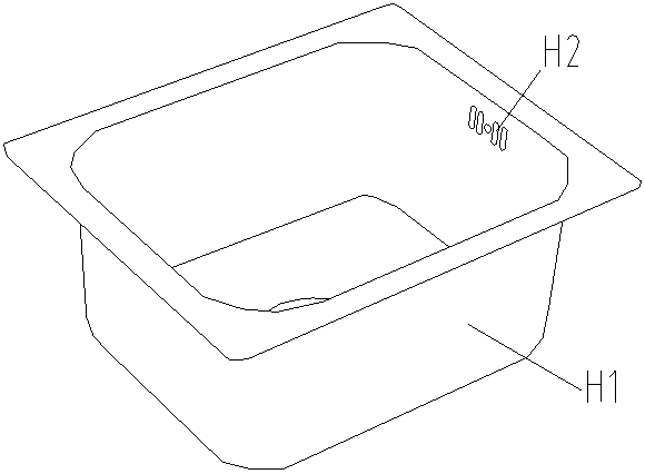 Overflow groove structure of water groove