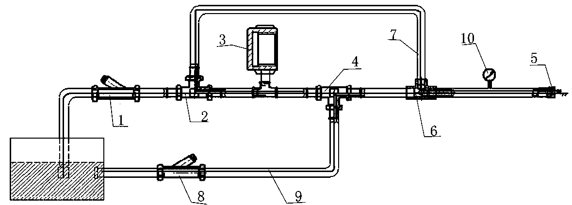 Water-cooled converter liquid injection and liquid drainage device