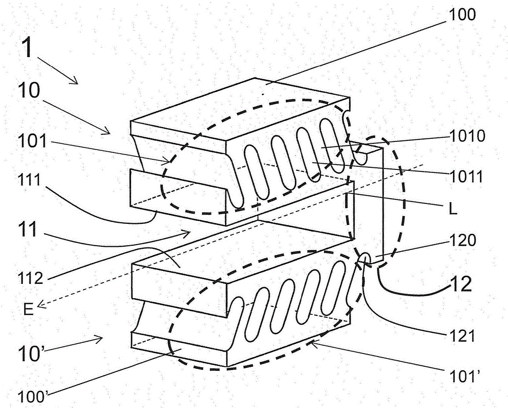 Preload device of a force measurement device