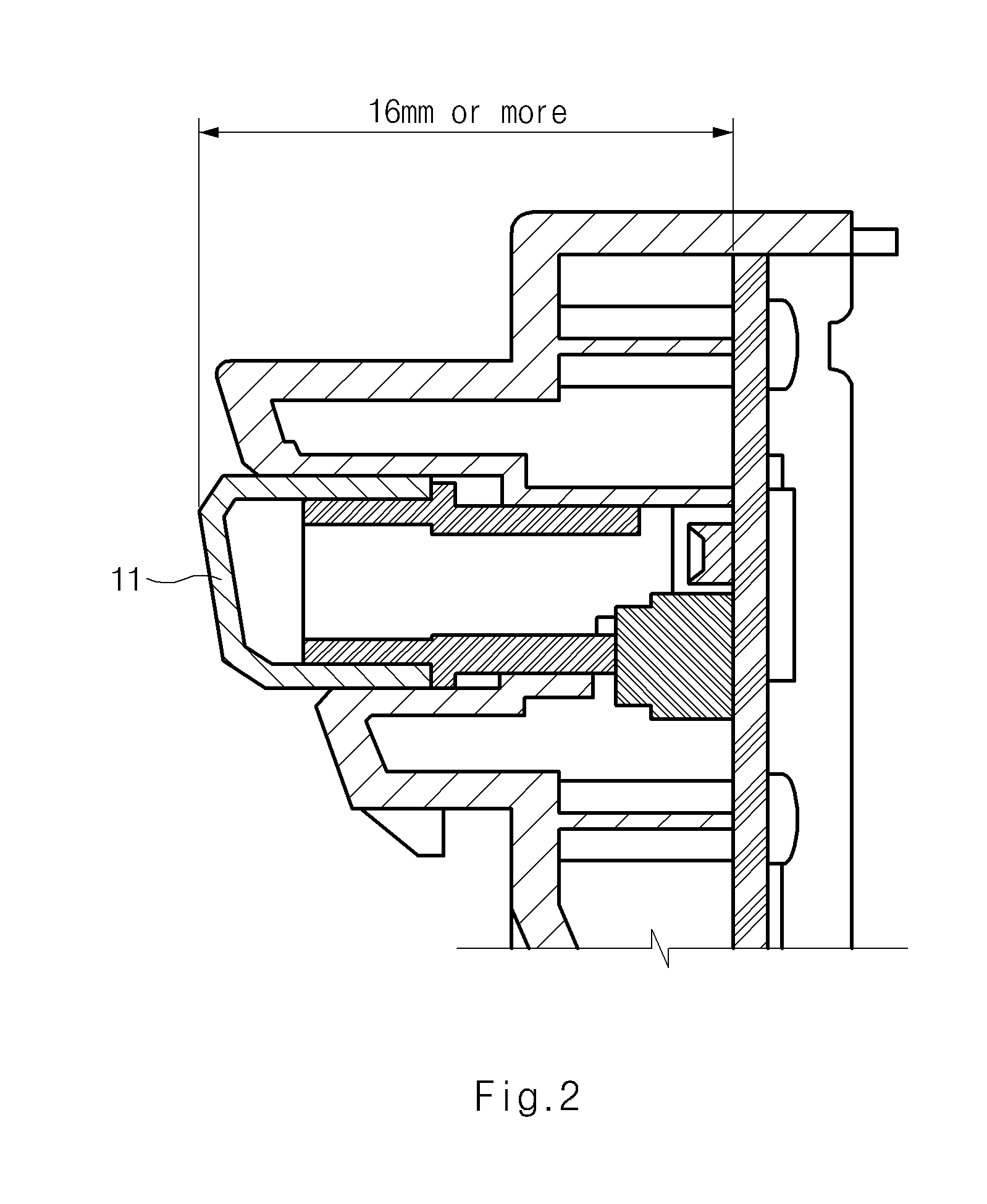 Input device of touch panel type for vehicle
