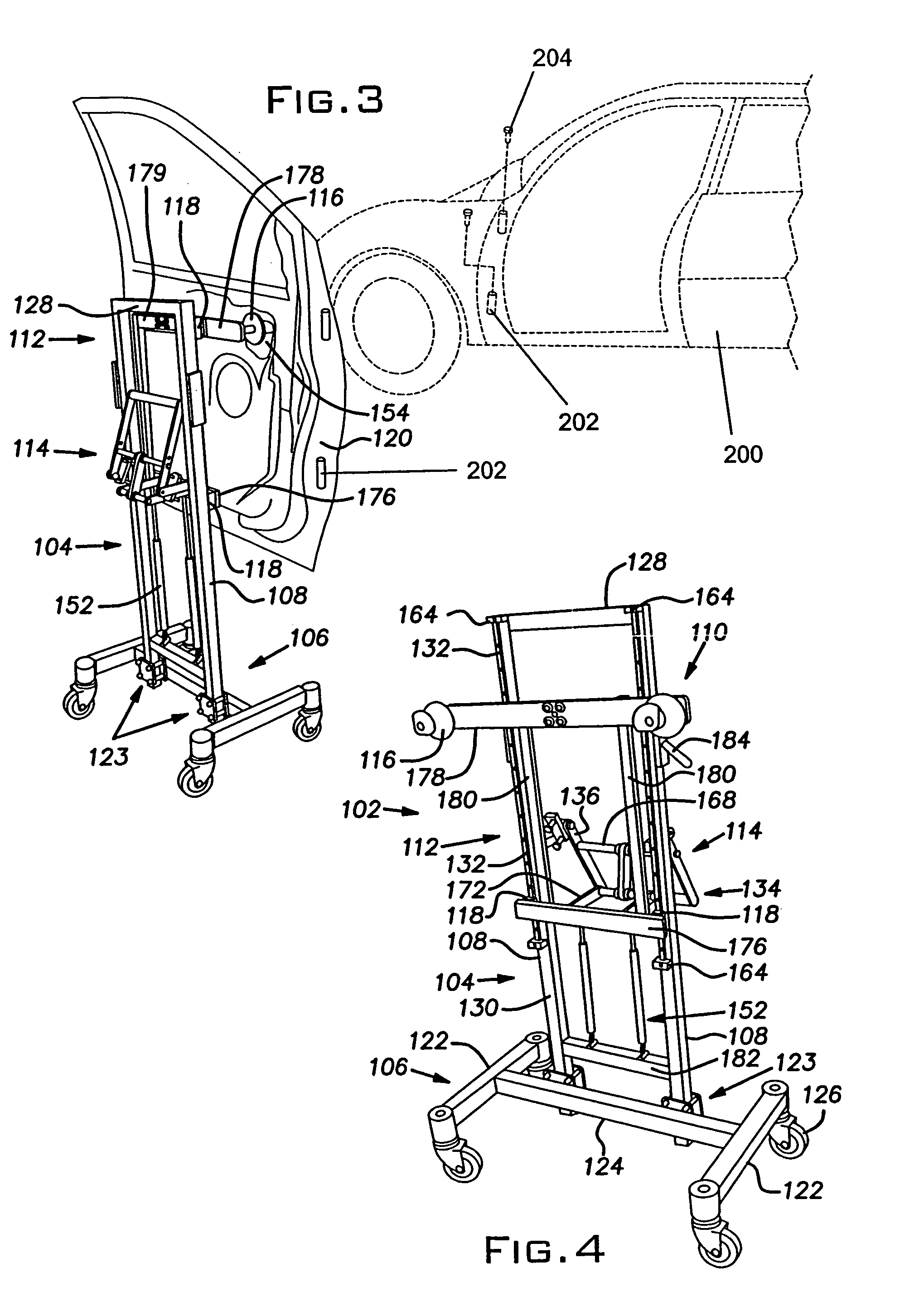 Door lifting apparatus and method