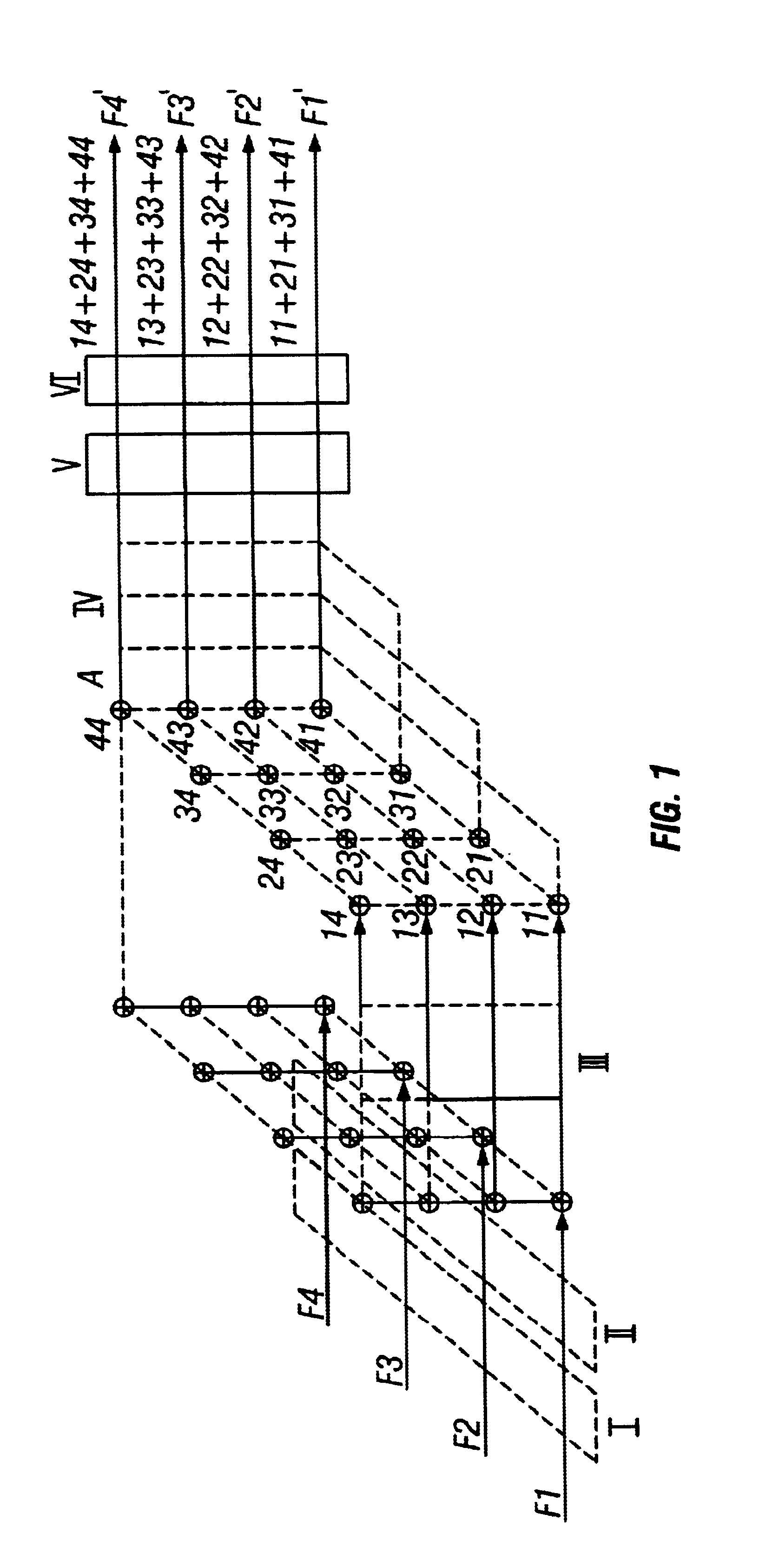 Routing optical matrix switching method and device