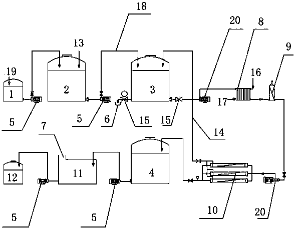 Method for removing aluminum from anodizing chemical-polishing effluent and recycling system