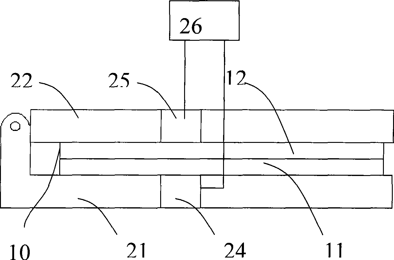 Tool and method for burning/recording liquid crystal display panel