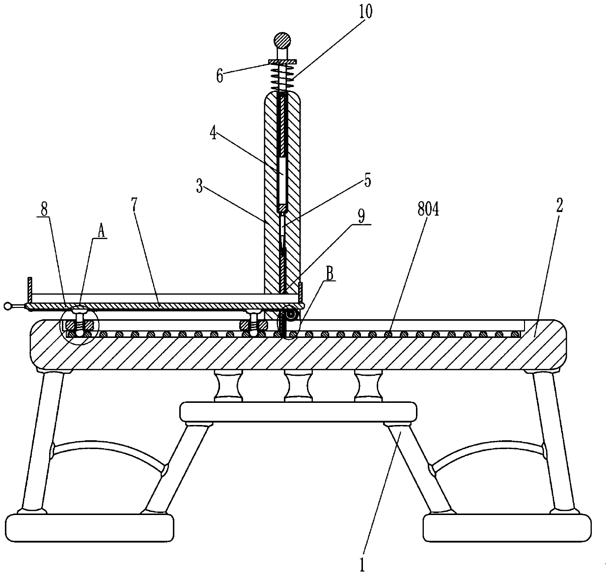 Intermittent manual mushroom stone knocking-off machine