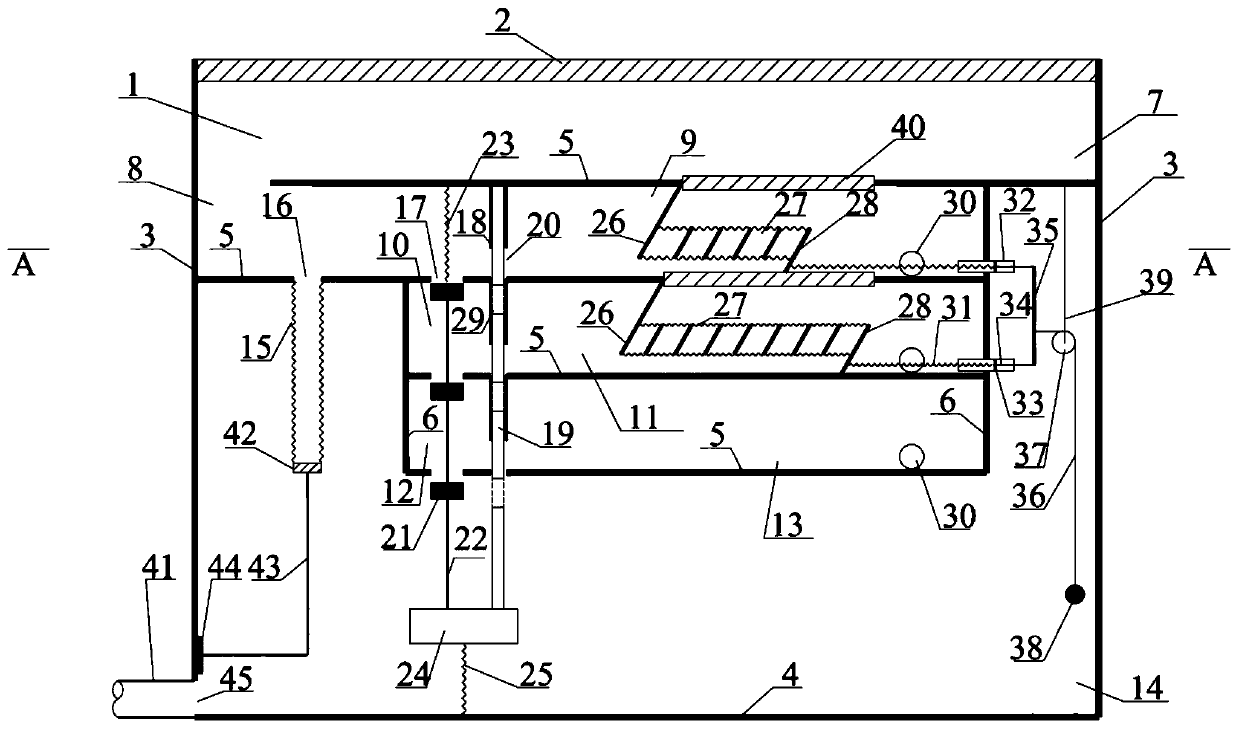 Classified intercepting rainwater opening device with pretreatment function