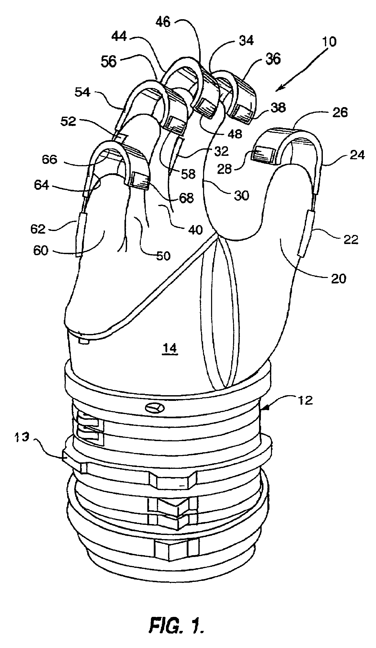 Astronaut glove with finger extensions
