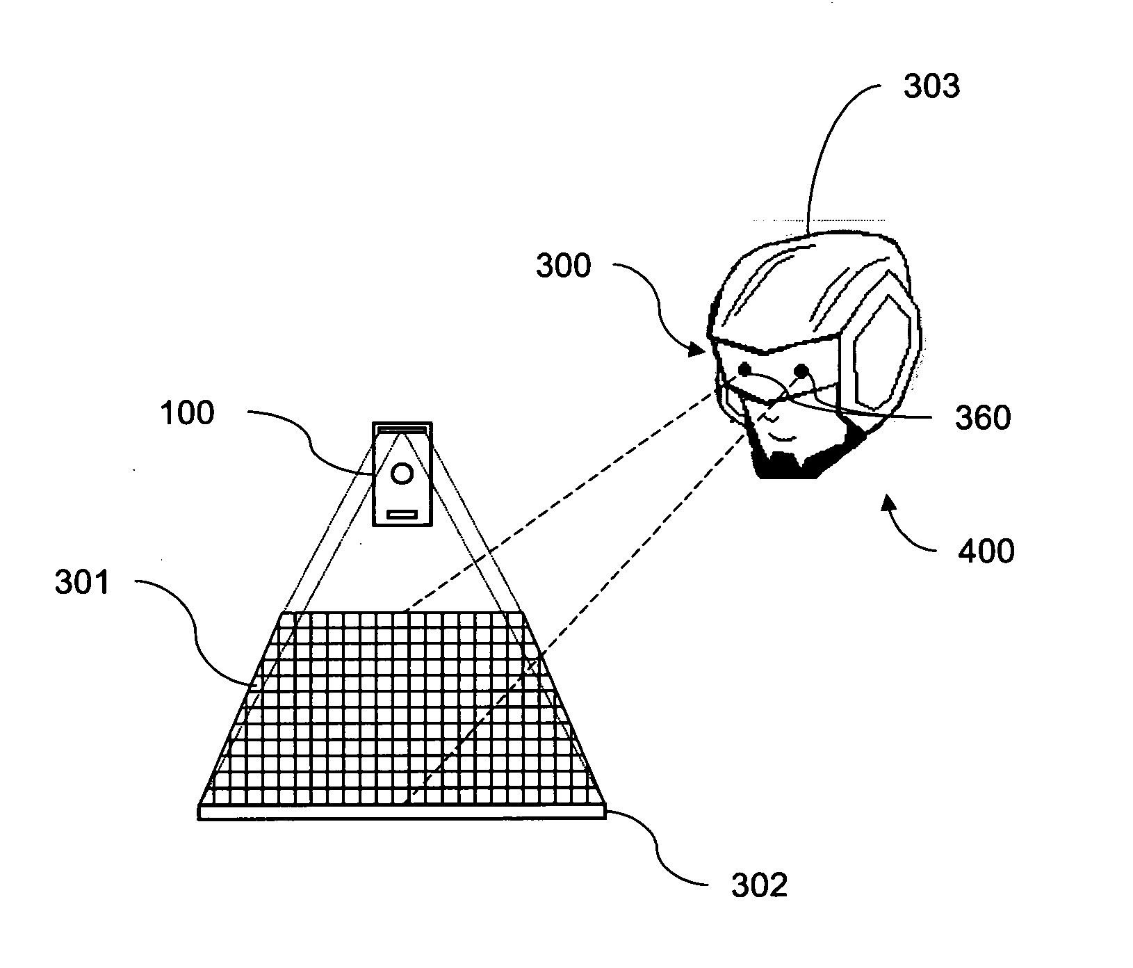 Surface projection system and method for augmented reality