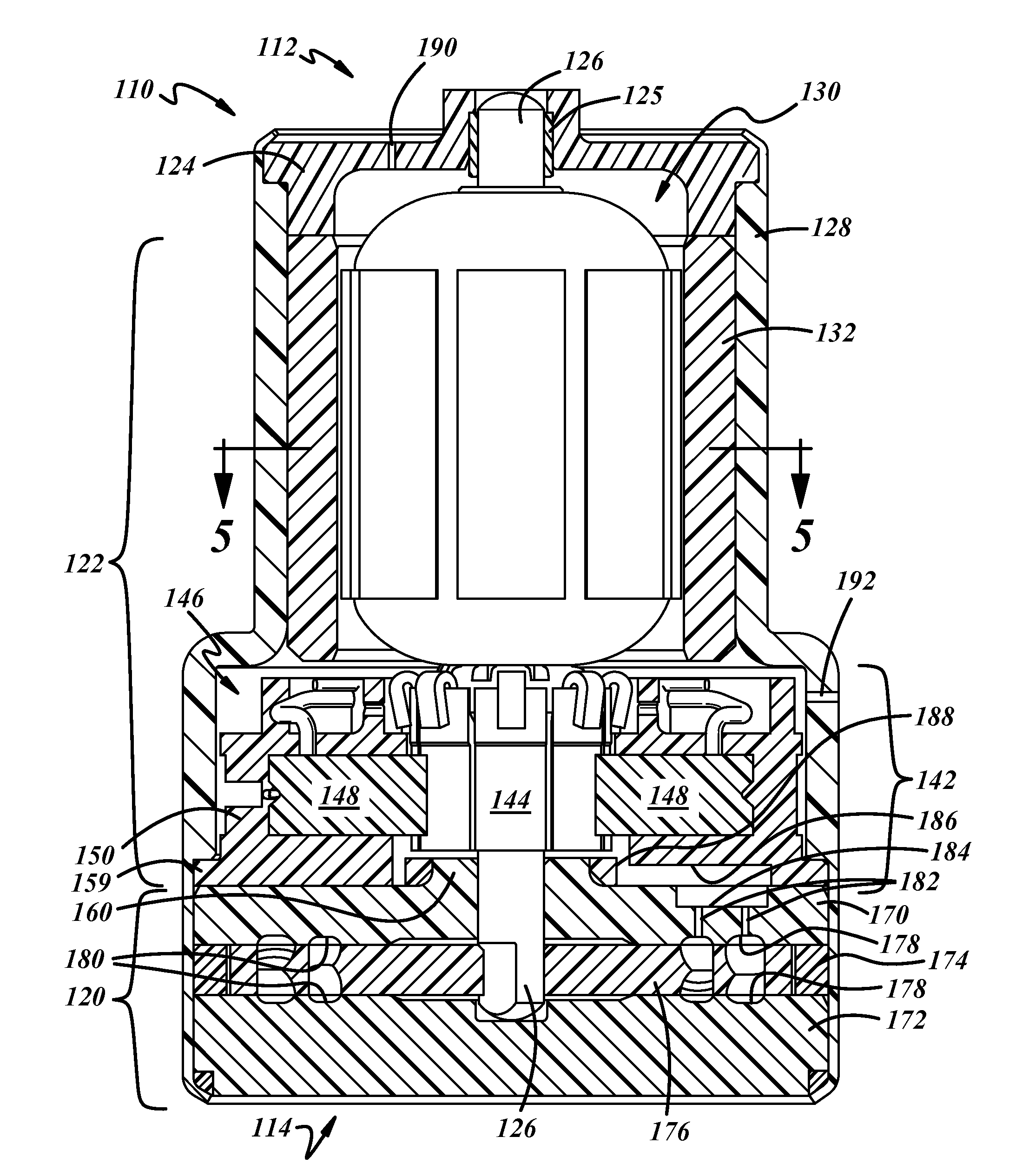 Fuel pump assembly with a vapor purge passage arrangement for a fuel pump module